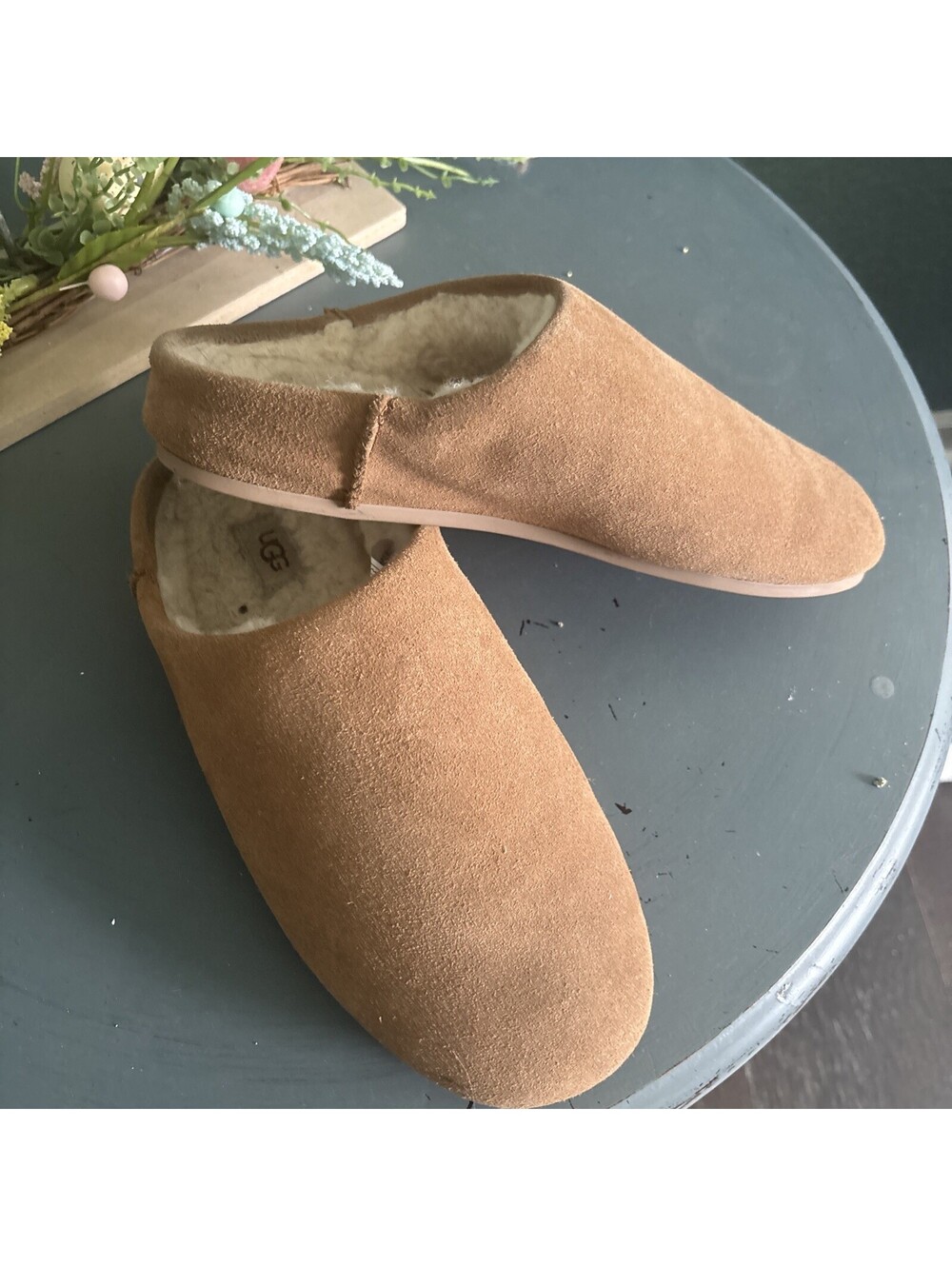 Sz 10 - Ugg women's Elea slip-on slipper Chestnut